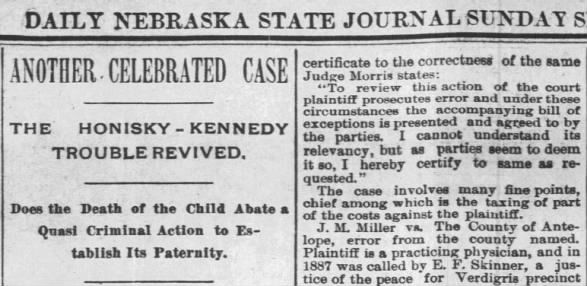 Clipping from The Nebraska State Journal